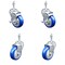 Service Caster 4 Inch SS Blue Polyurethane Swivel 3/8 Inch Threaded Stem Caster Brakes, 2PK SSTS20S414-PPUB-BLUE-TLB-381615-2-S2 - alternate 1